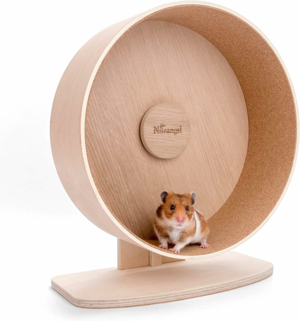 Niteangel Wooden Hamster Excercise Wheel